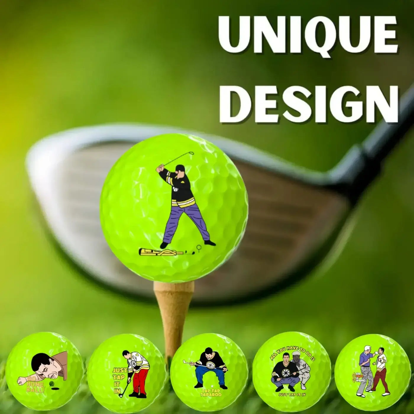 The Ball Depot golf ball: 6 Pcs funny Golf Balls