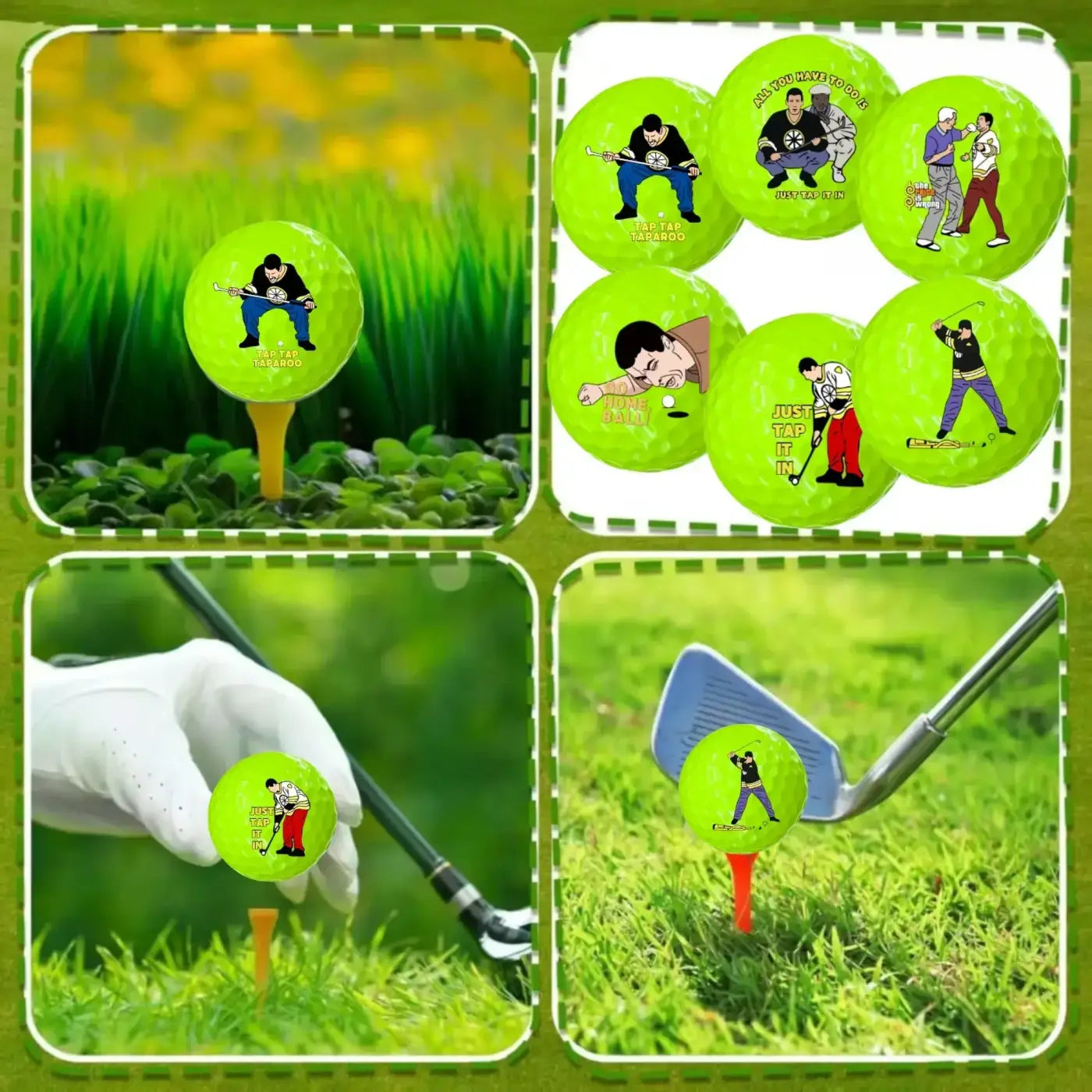 The Ball Depot golf ball: 6 Pcs funny Golf Balls