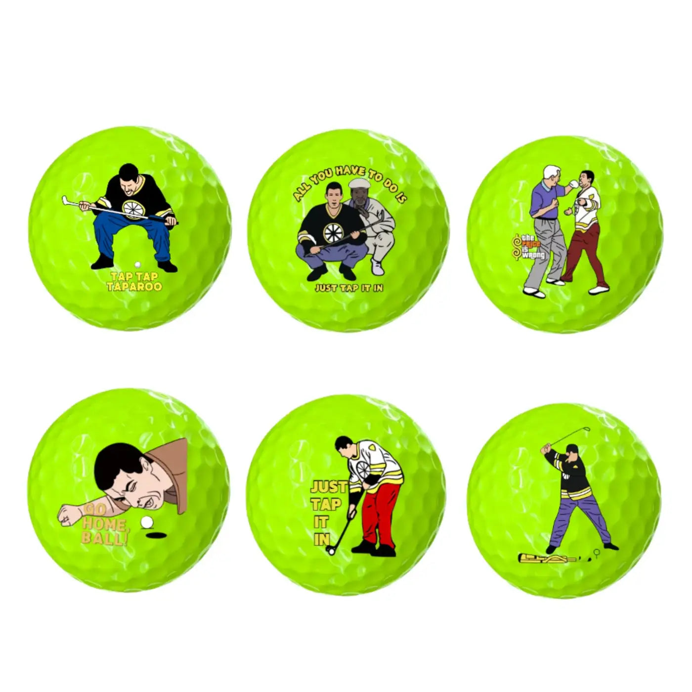 The Ball Depot golf ball: 6 Pcs funny Golf Balls