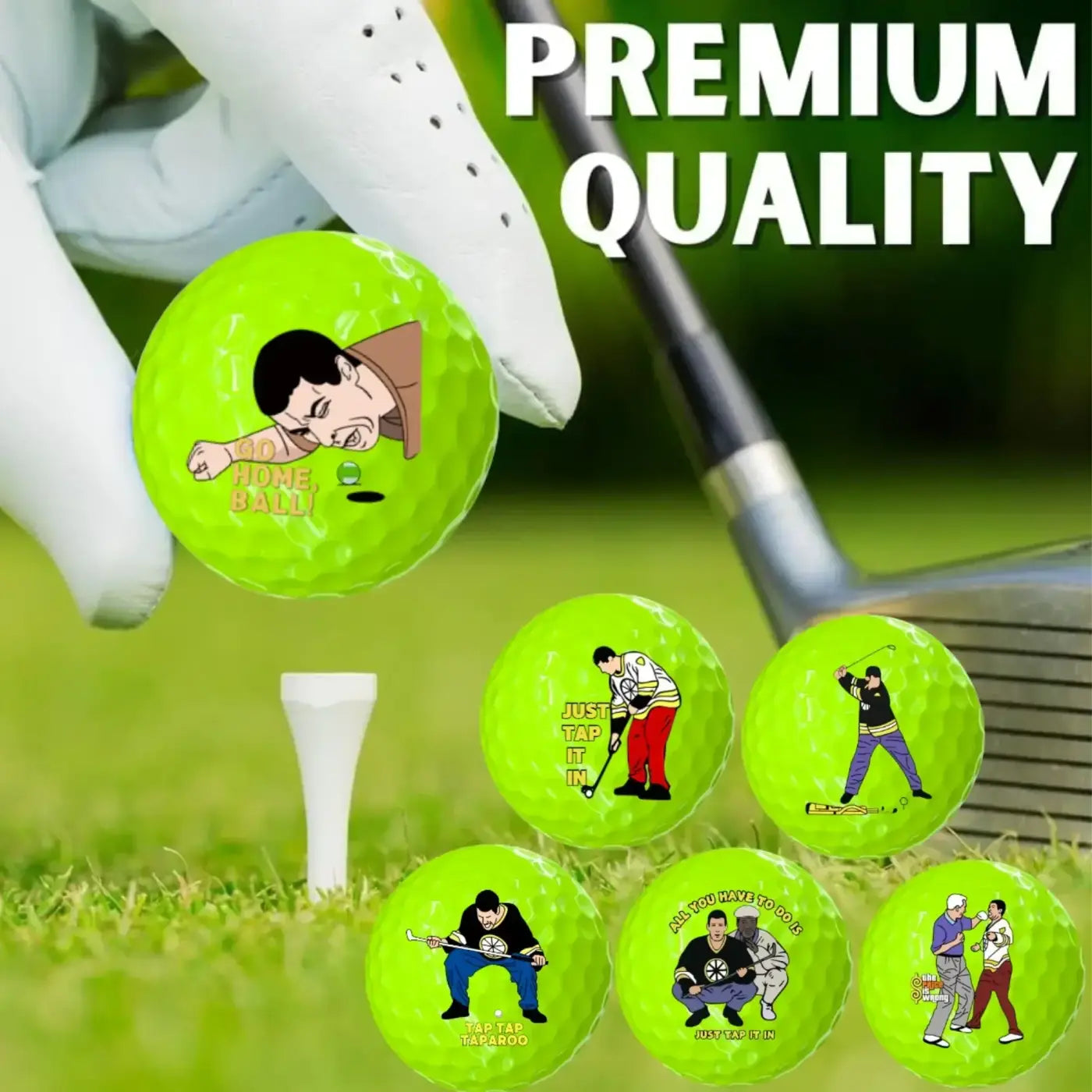 The Ball Depot golf ball: 6 Pcs funny Golf Balls