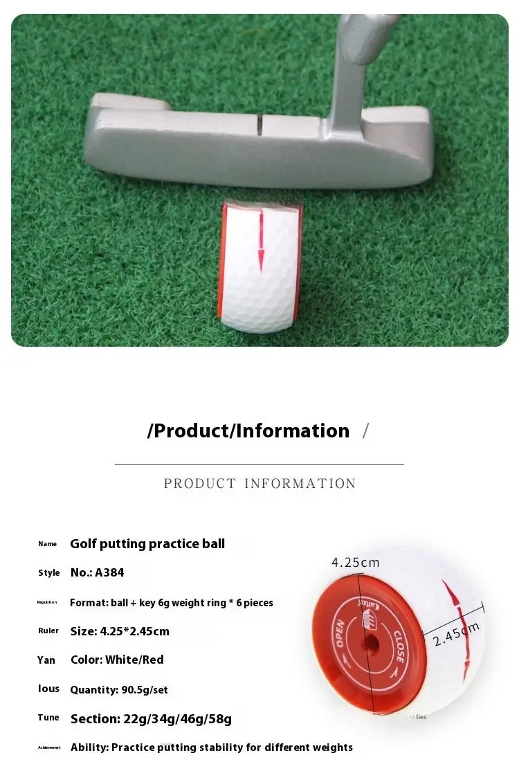 Adjustable Weight Putter Practicing Ball