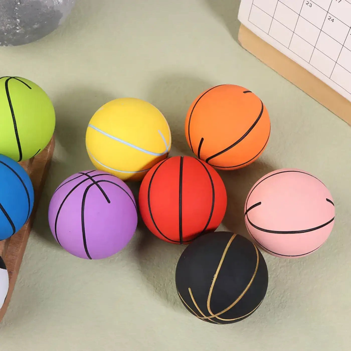 The Ball Depot bouncy ball: 6CM High Elastic Mini Rubber Basketball