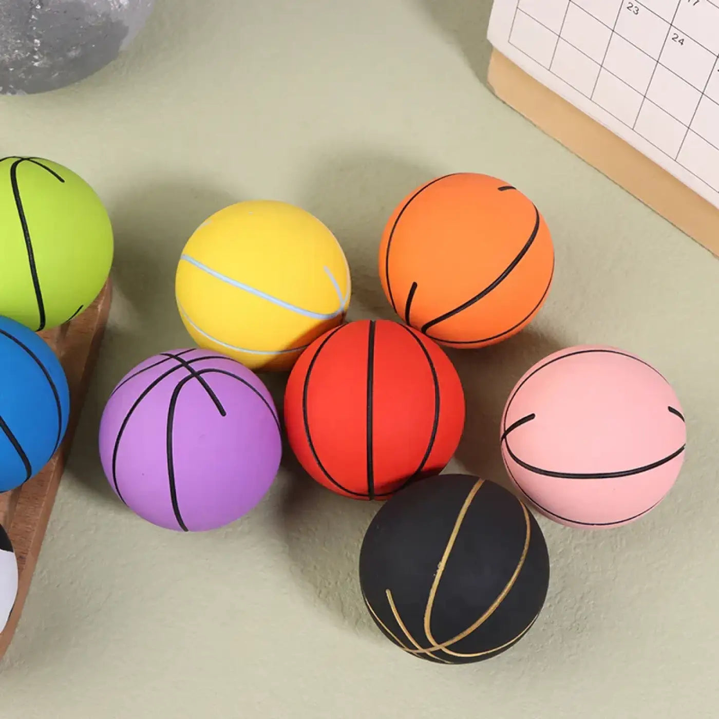 The Ball Depot bouncy ball: 6CM High Elastic Mini Rubber Basketball