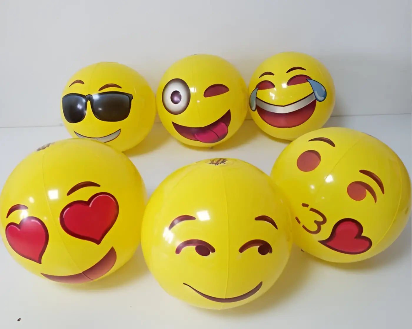 The Ball Depot kids inflatable ball: 6pc Inflatable Expression Ball