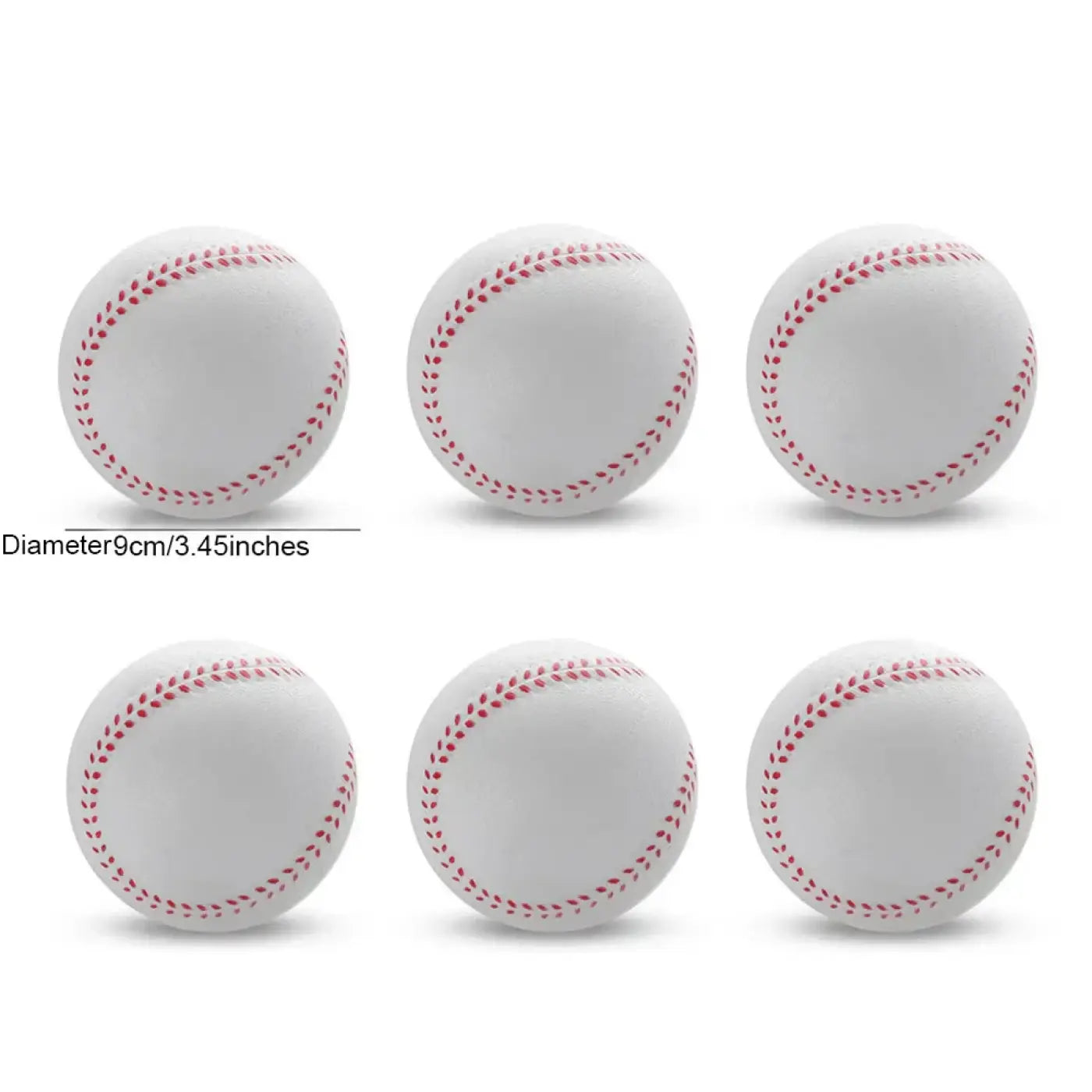 The Ball Depot softball: 6pcs PU Soft baseball