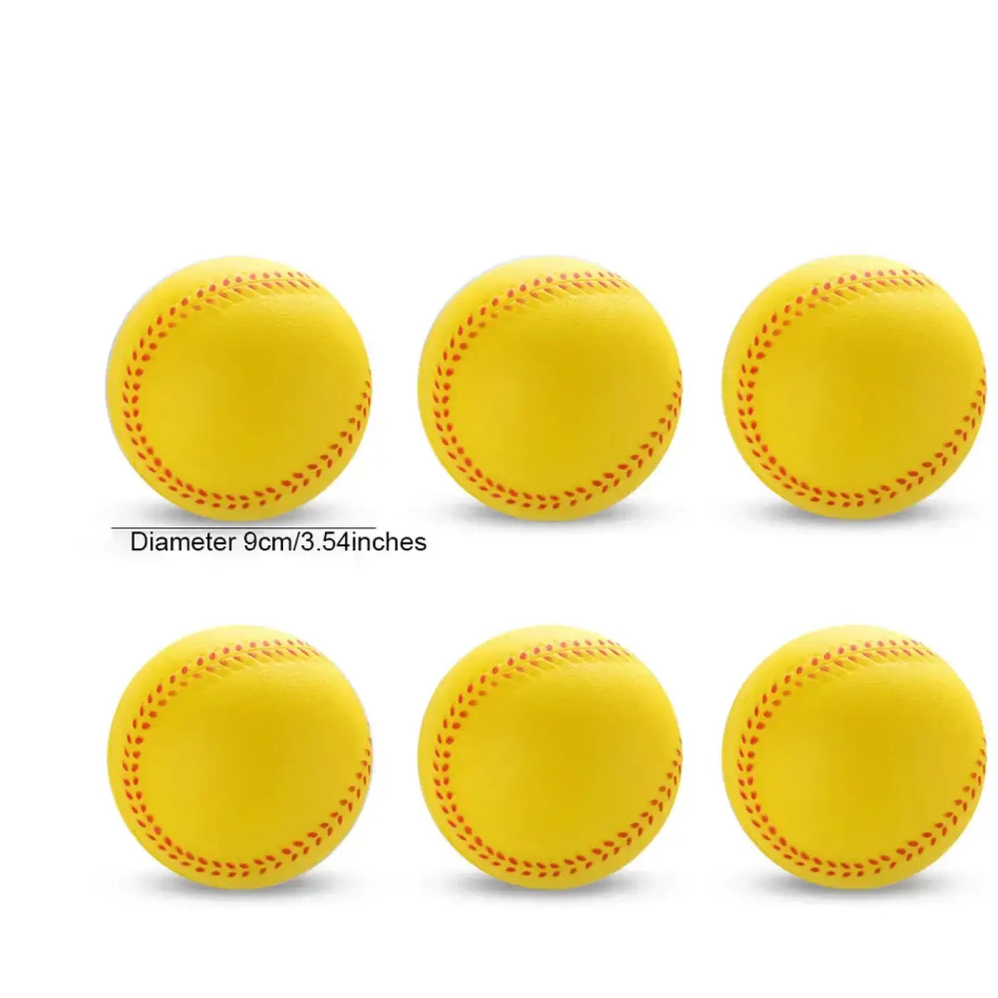 The Ball Depot softball: 6pcs PU Soft baseball