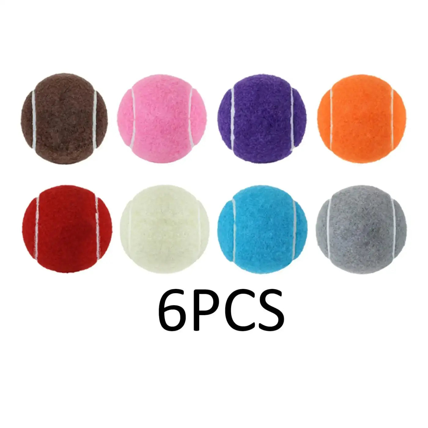 The Ball Depot : 6x Tennis Balls Training Balls Practicing Dogs Toy Professional 2.52" Dia for