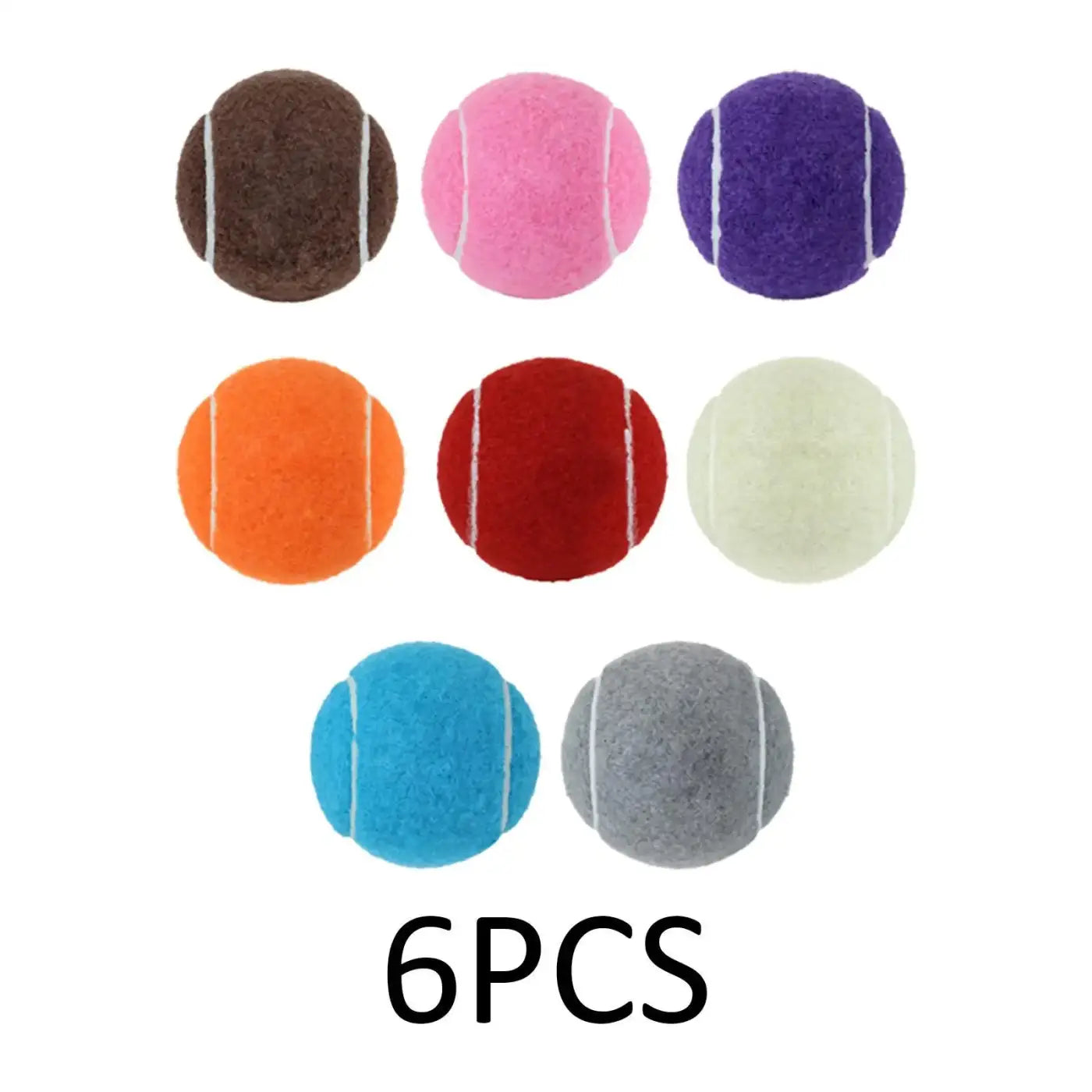 The Ball Depot : 6x Tennis Balls Training Balls Practicing Dogs Toy Professional 2.52" Dia for