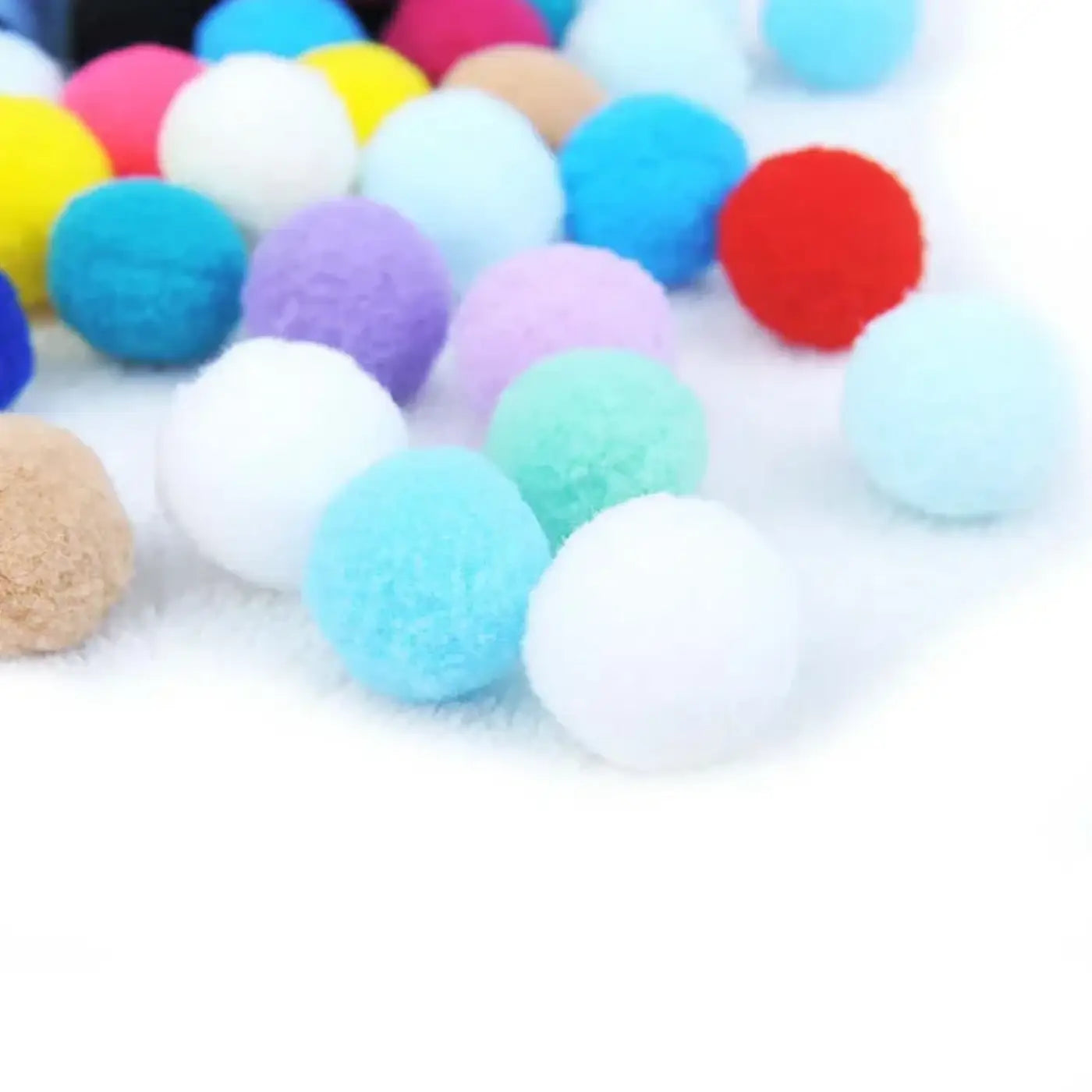 The Ball Depot Cat Toys: 70pcs Colorful Plush Cat Balls