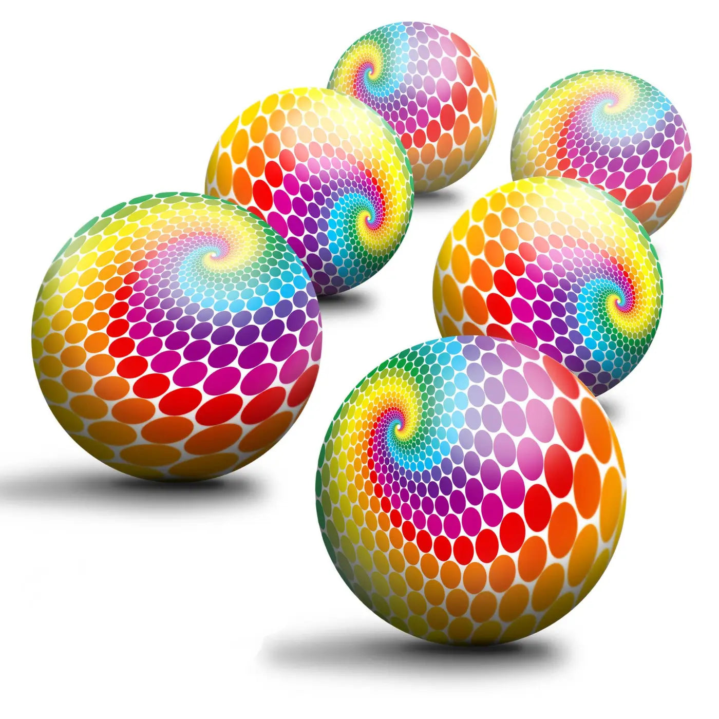 New Bounce playground ball: 8.5'' Multi Color Dotted Bouncy Playground Ball