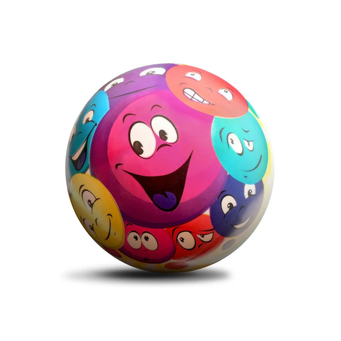 New Bounce playground balls: 8.5'' Smiley Print Bouncy Playground Ball