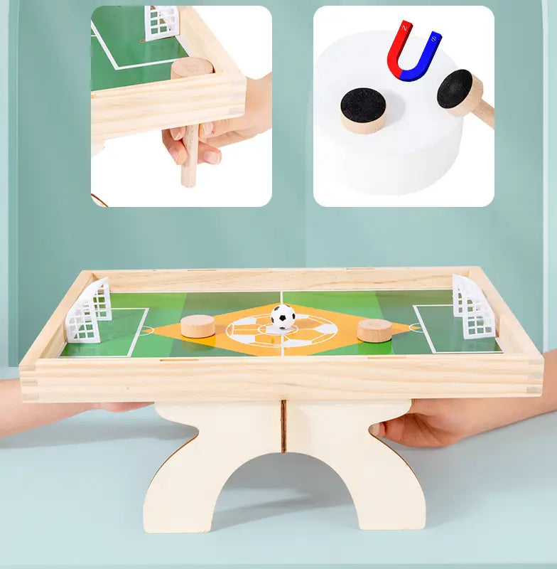 Wooden Tabletop Football Children’s Soccer Game