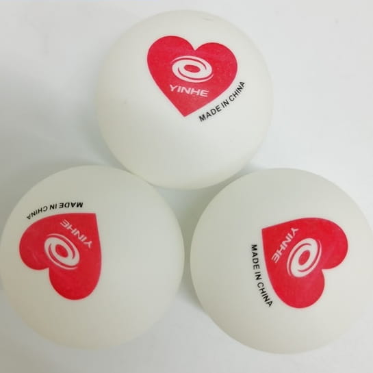Galaxy Red Heart Table Tennis Training Ball