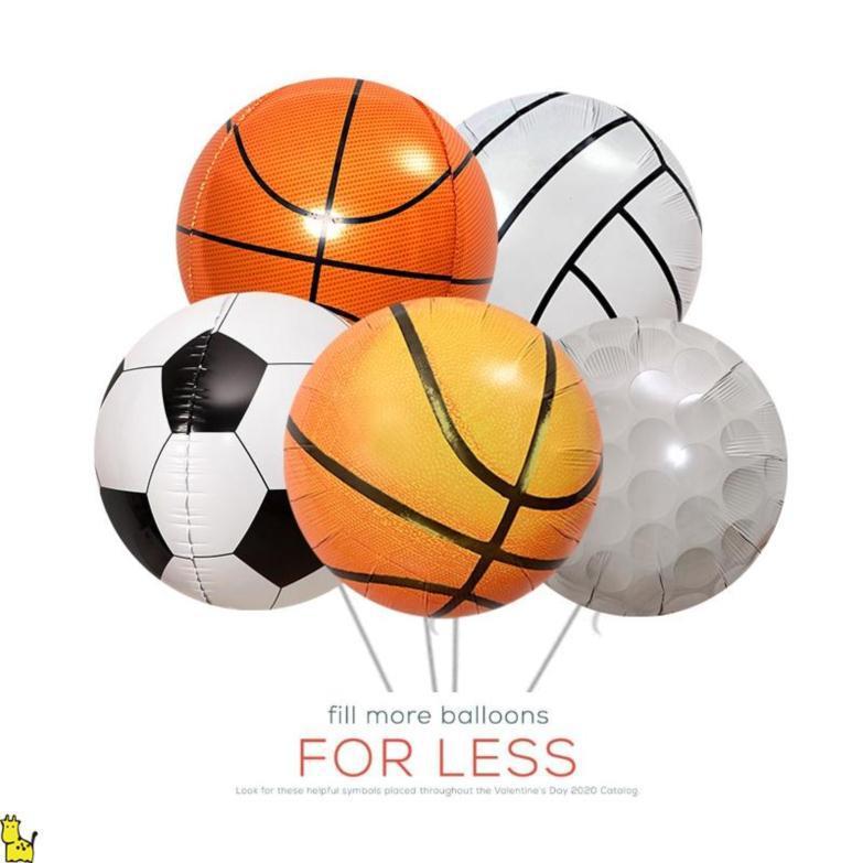 Children’s Modeling Aluminum Film Basketball Theme Football