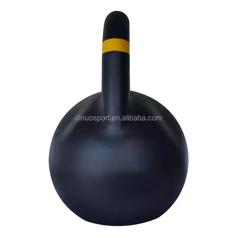 Oem Competition Style Cast Steel Kettlebell Up To 32kg Matte Black,anti-slip Coating For Kettlebell Swing & Snatch