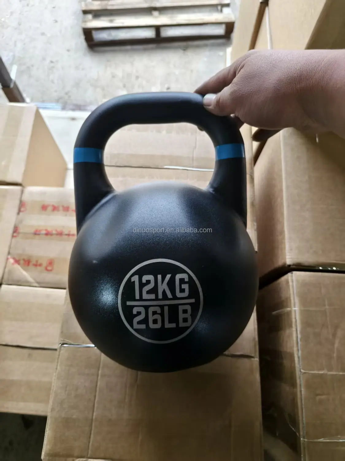Oem Competition Style Cast Steel Kettlebell Up To 32kg Matte Black,anti-slip Coating For Kettlebell Swing & Snatch