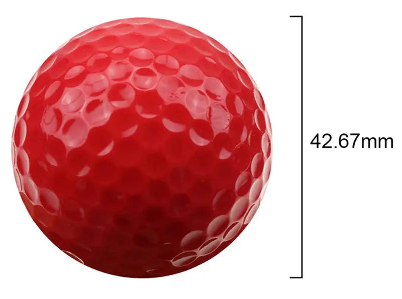 CRESTGOLF 6pcs/Pack Colorful Mini Golf Balls Two Piece Golf Practice Balls Training Golf Pelotas