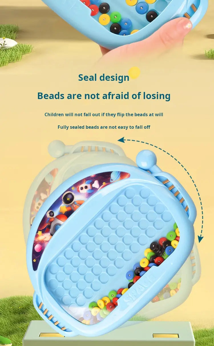 1 PCS Children’s Magnetic Doodle Board with Pen & Beads Drawing Toy for 3-8 Years Kids Educational Boy Girl Montessori