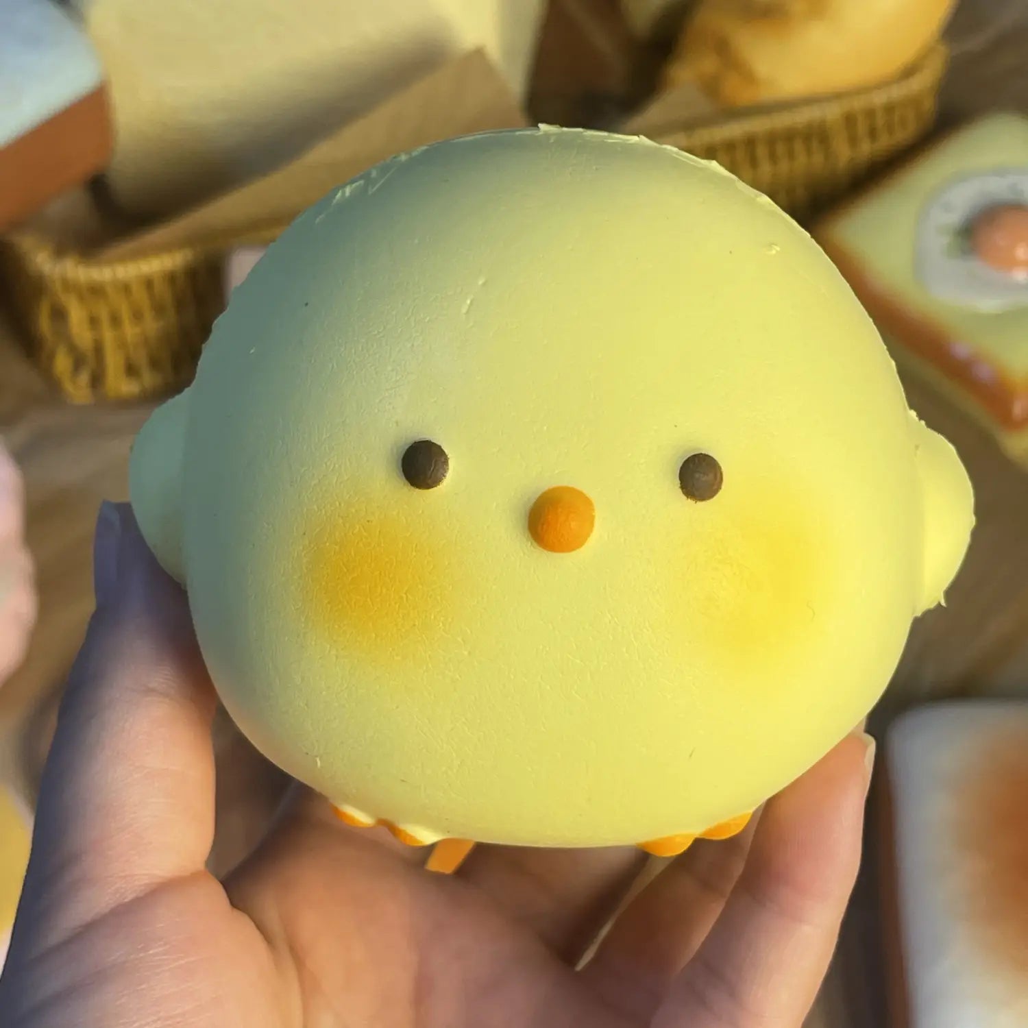 HOT! Cute Giant Chick Squishy Toy Slow-Rising Stress Relief & Sensory Fidget Toy for Kids and Adults Anxiety ADHD
