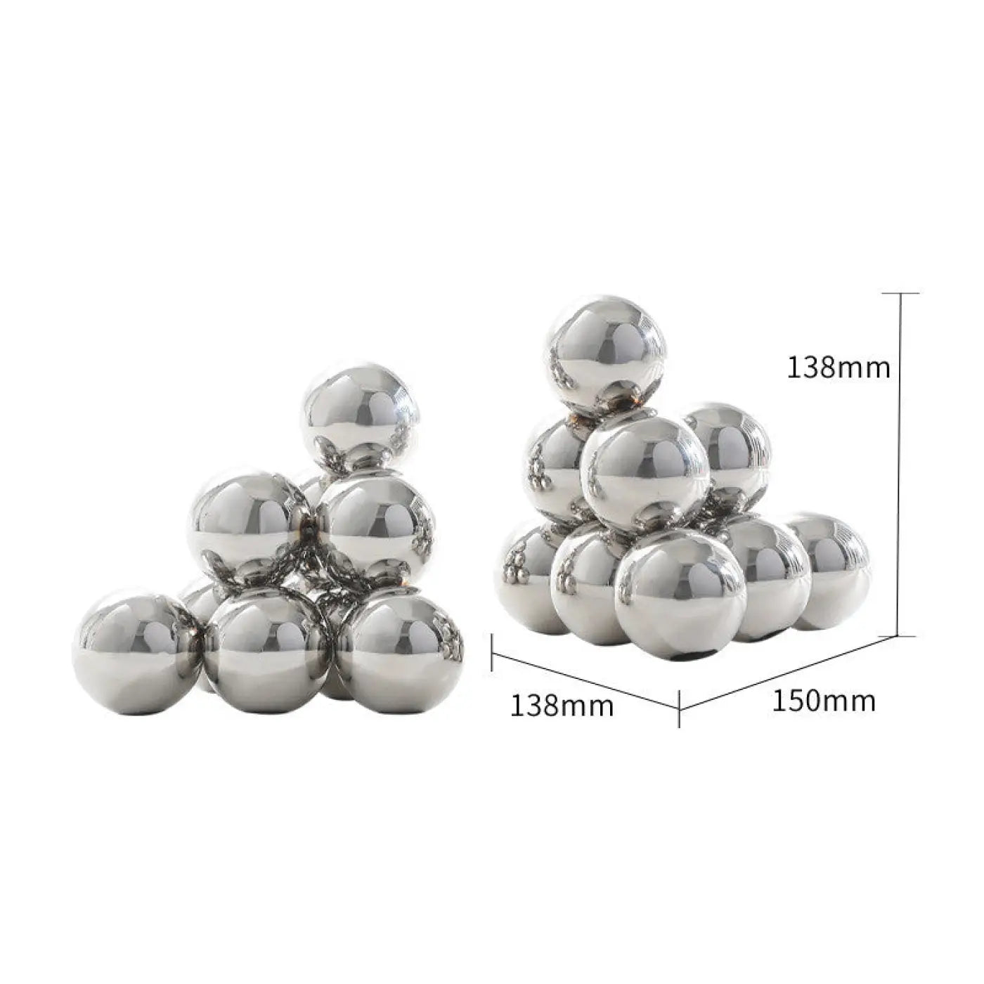 The Ball Depot Accessories: Abstract Stainless Steel Ball ornaments