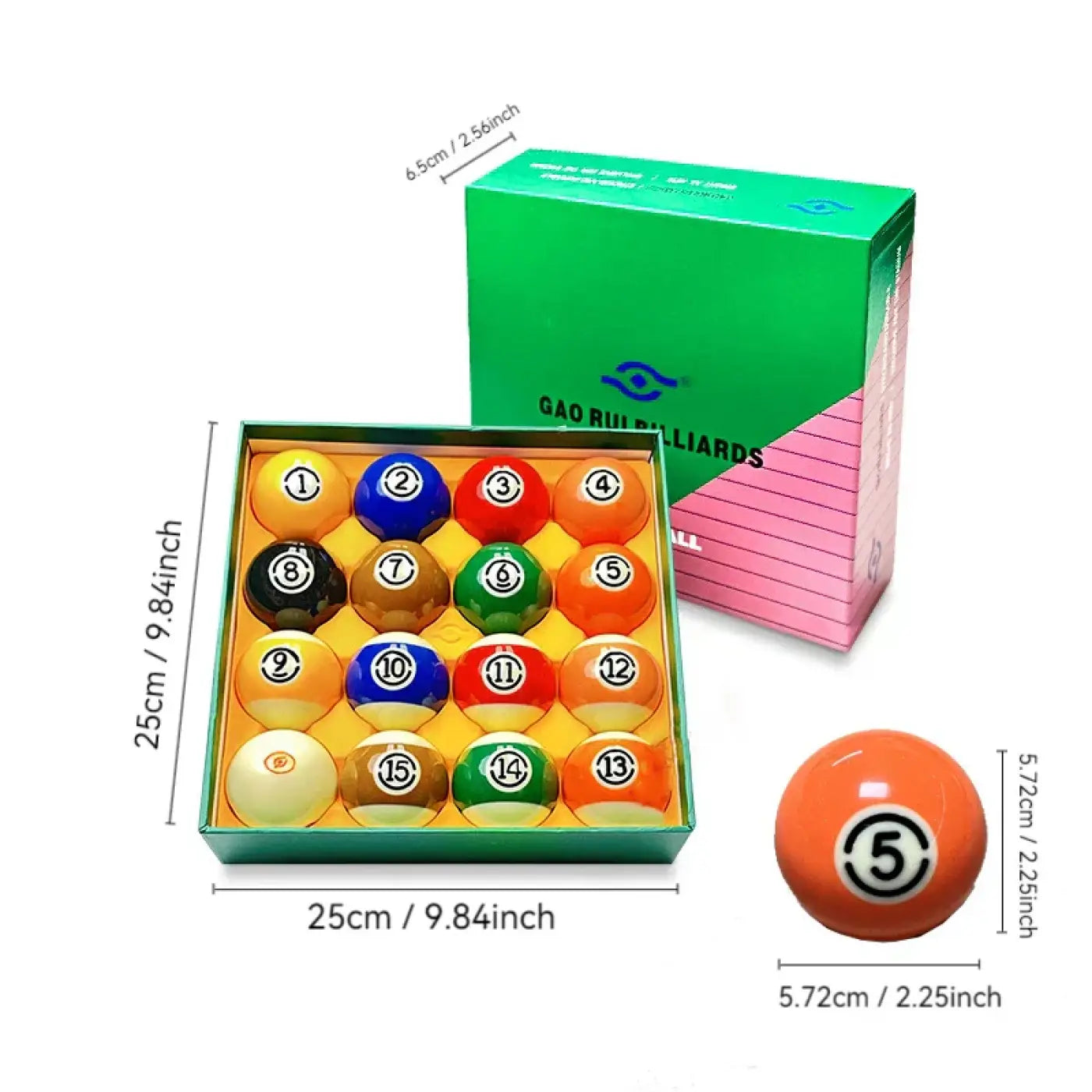 The Ball Depot billiard balls: Advanced Transparent Resin Billiards