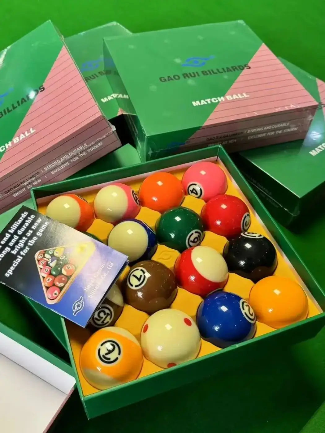 The Ball Depot billiard balls: Advanced Transparent Resin Billiards