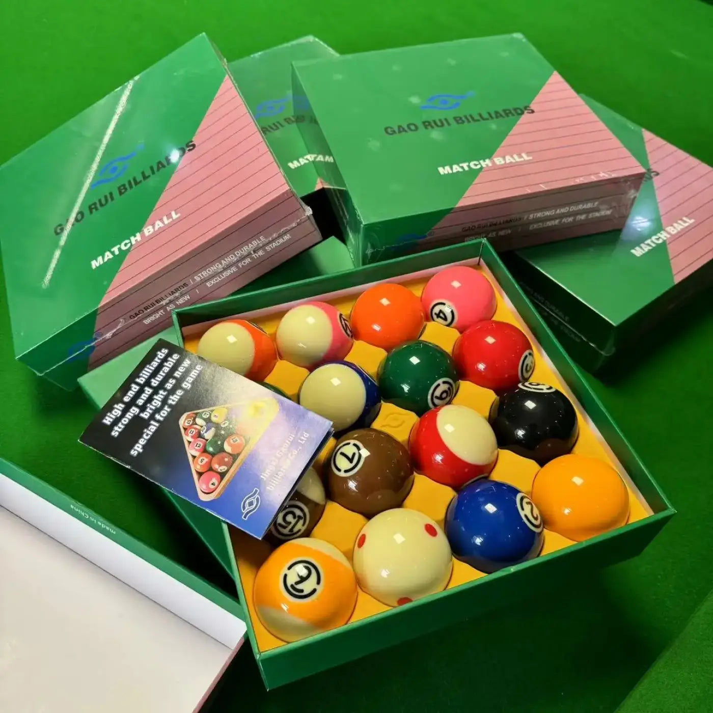 The Ball Depot billiard balls: Advanced Transparent Resin Billiards