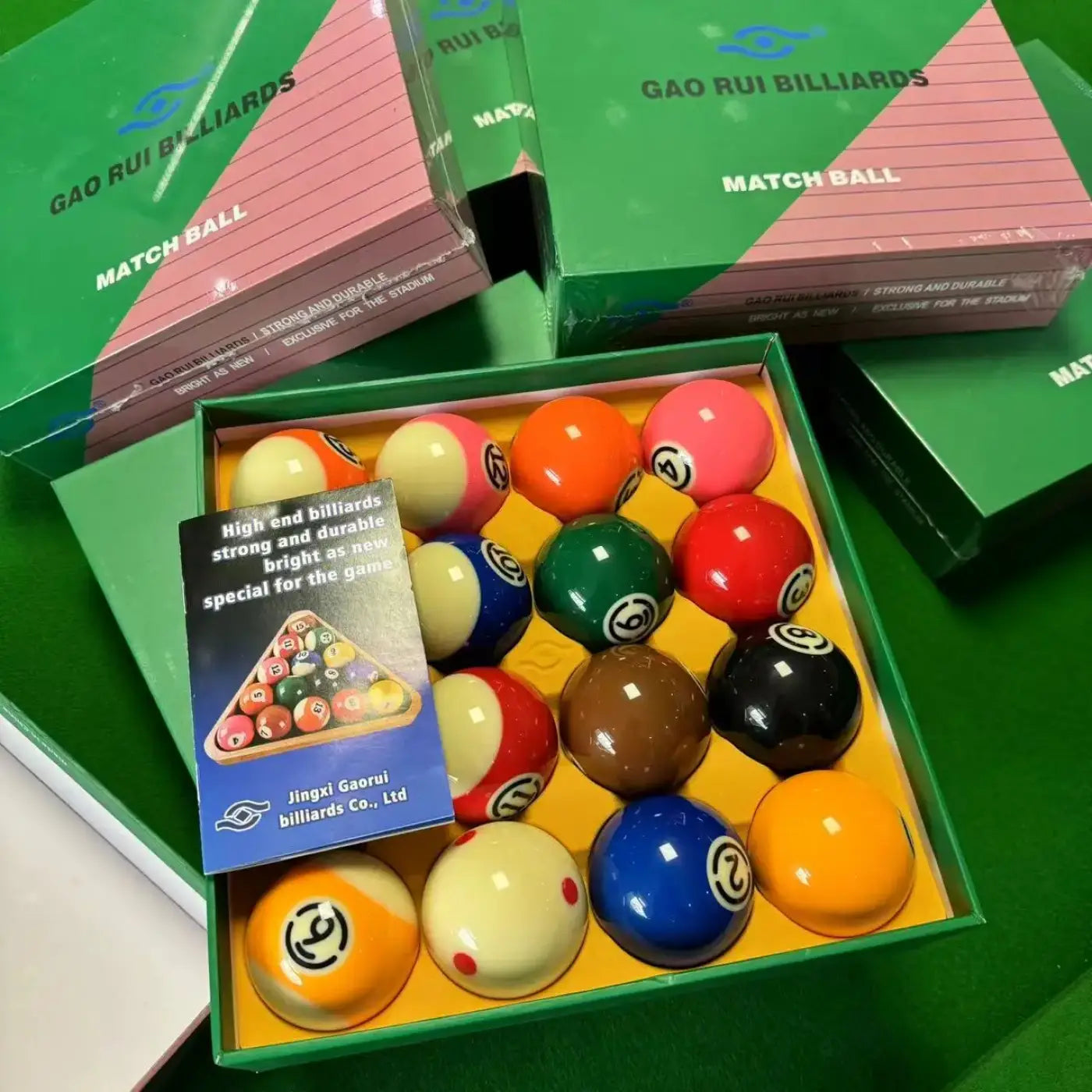 The Ball Depot billiard balls: Advanced Transparent Resin Billiards