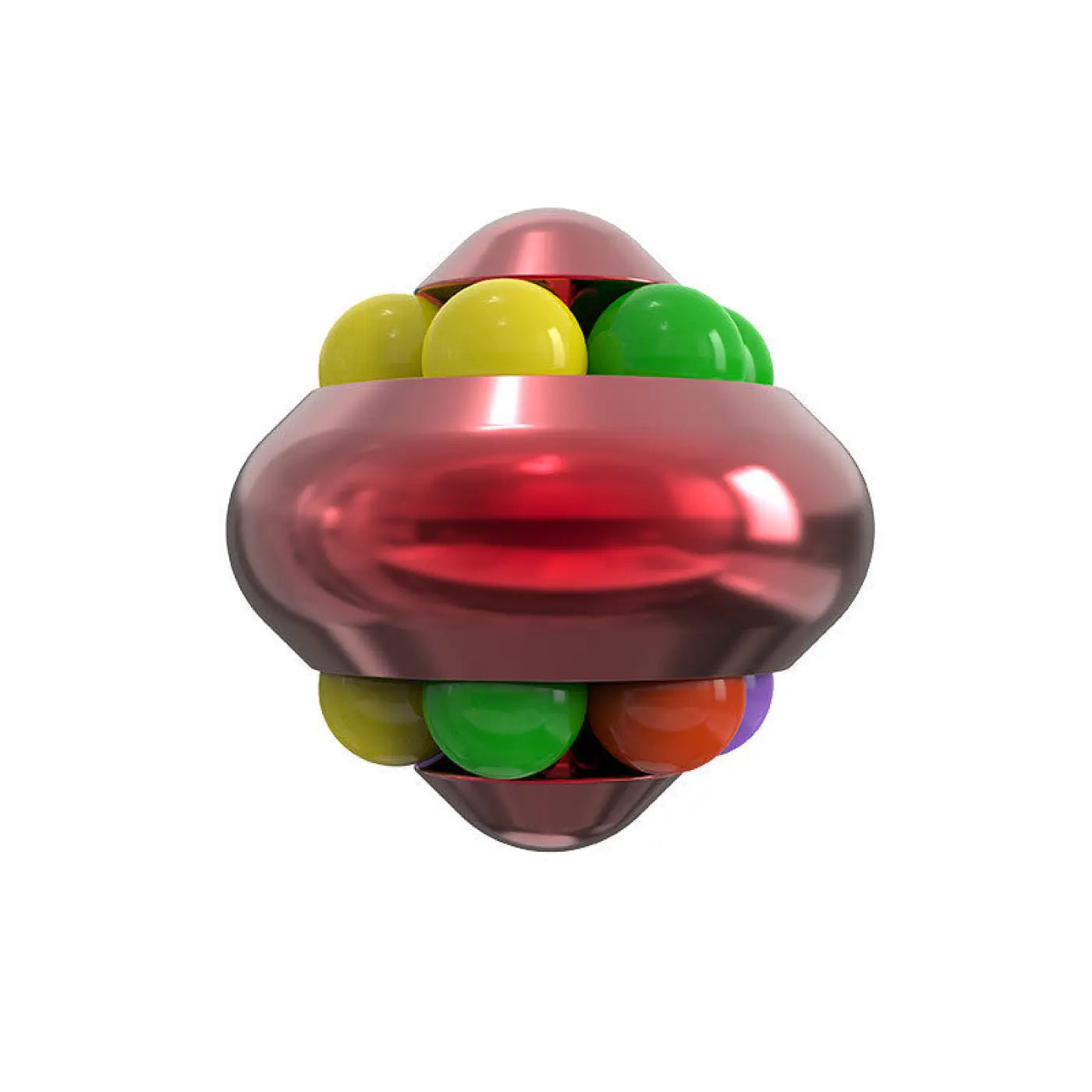 The Ball Depot novelty ball: Aluminum Alloy Psychedelic Magic Educational Ball