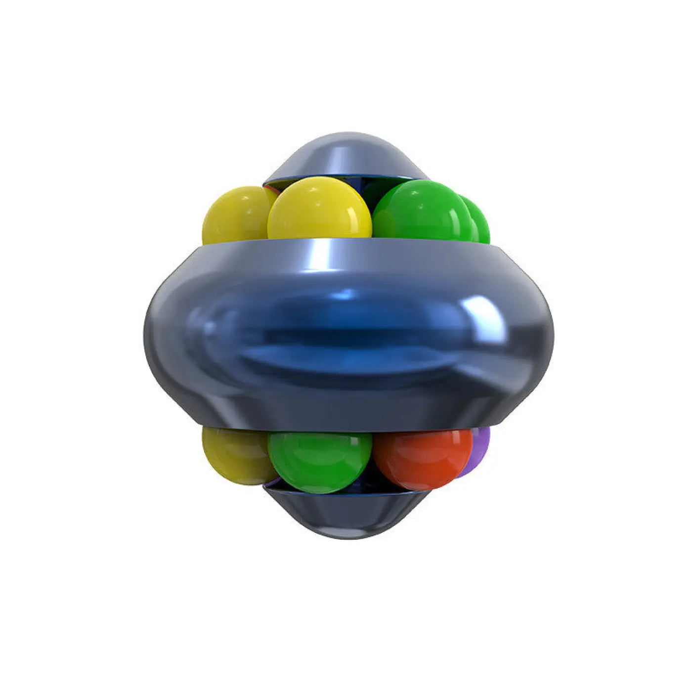 The Ball Depot novelty ball: Aluminum Alloy Psychedelic Magic Educational Ball