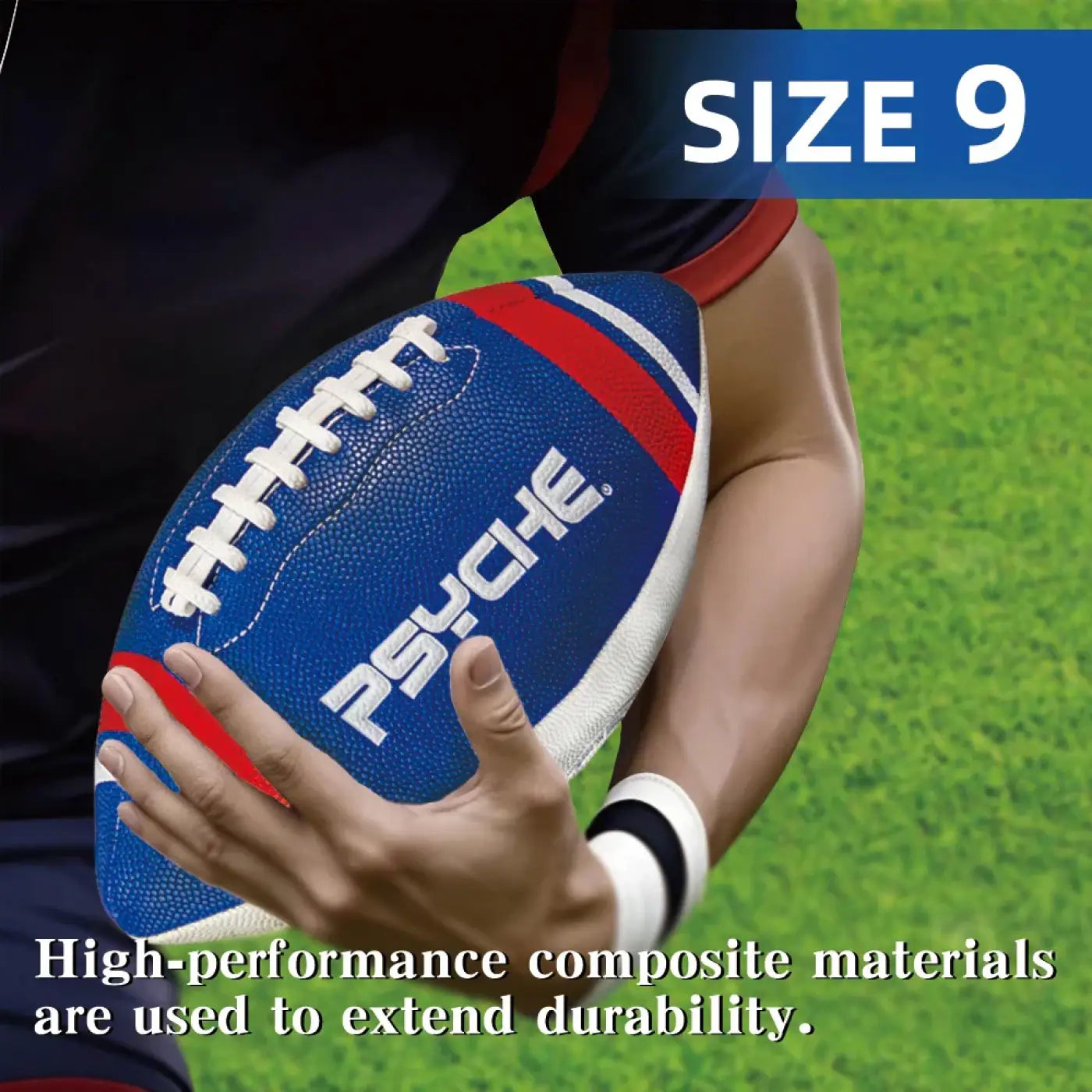 The Ball Depot : Anti-Slip American Football - Official Size 9 PU Machine-Sewn Wear-Resistant Durable Indoor Outdoor Training & Game Ball