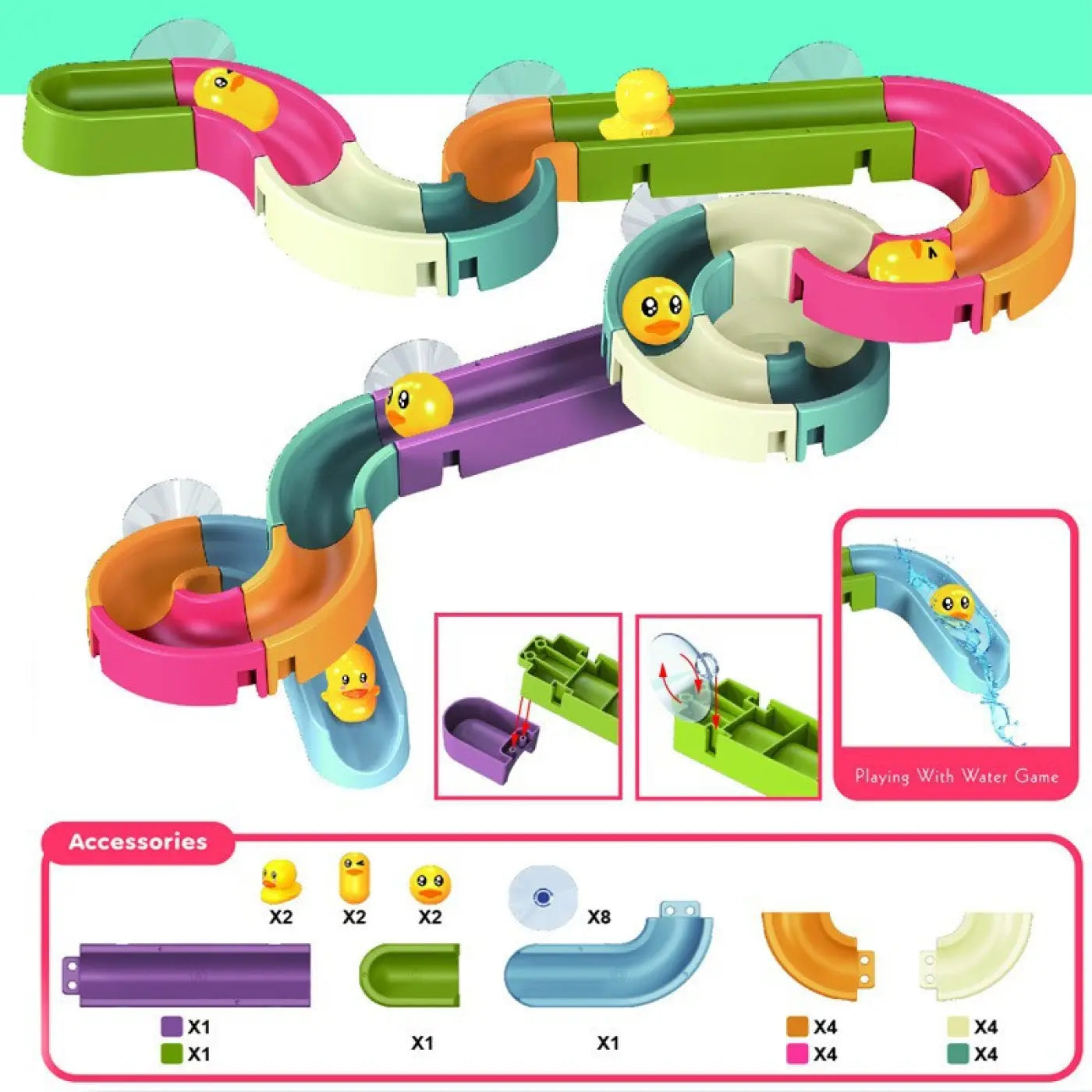 The Ball Depot baby balls: Assembling Track Ball Bath Toy