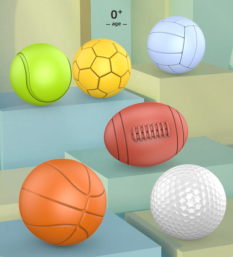 Silicone Manhattan Grip Training Baby Touch Perception Ball