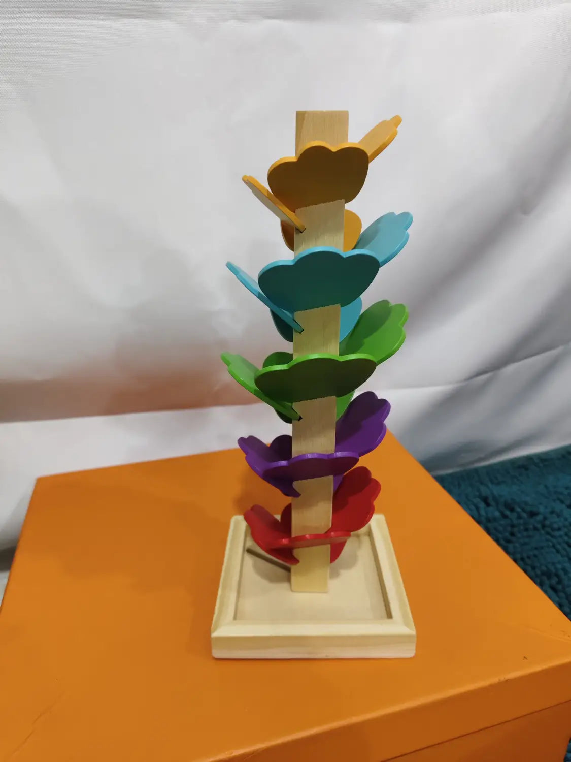 Children Educational Wooden Rainbow Music Ball Tree