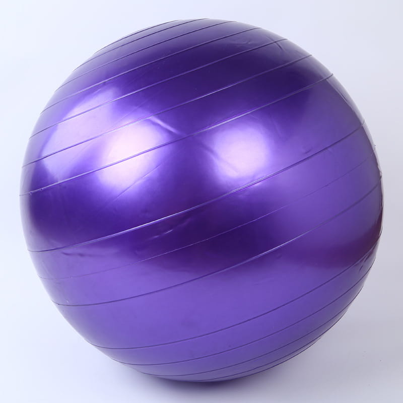 Glossy ribbed purple Fitness Yoga Ball exercise ball