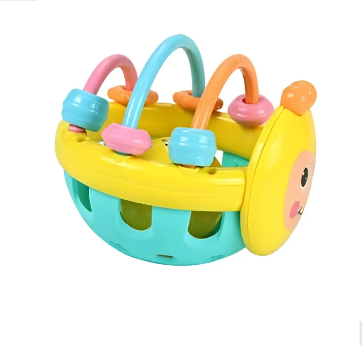 The Ball Depot baby balls: Baby bee soft rubber teething ball rattle
