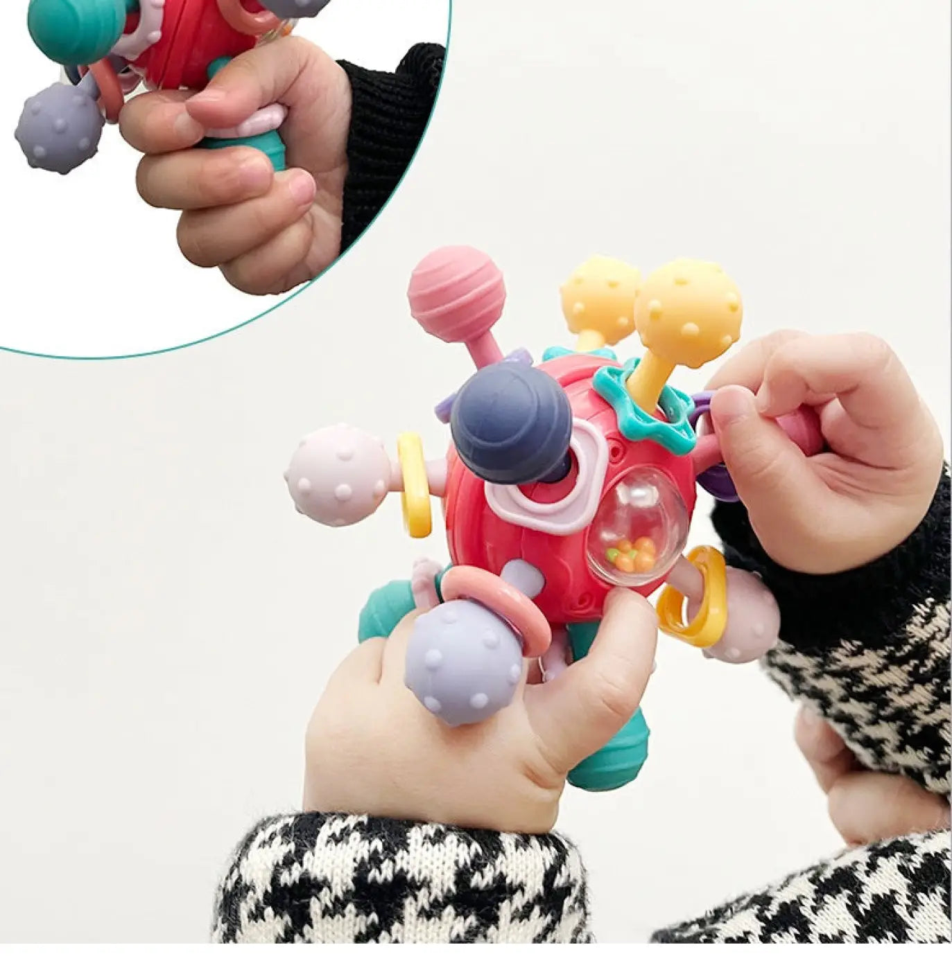 The Ball Depot baby balls: Baby Manhattan Finger Ball Rattle Toy