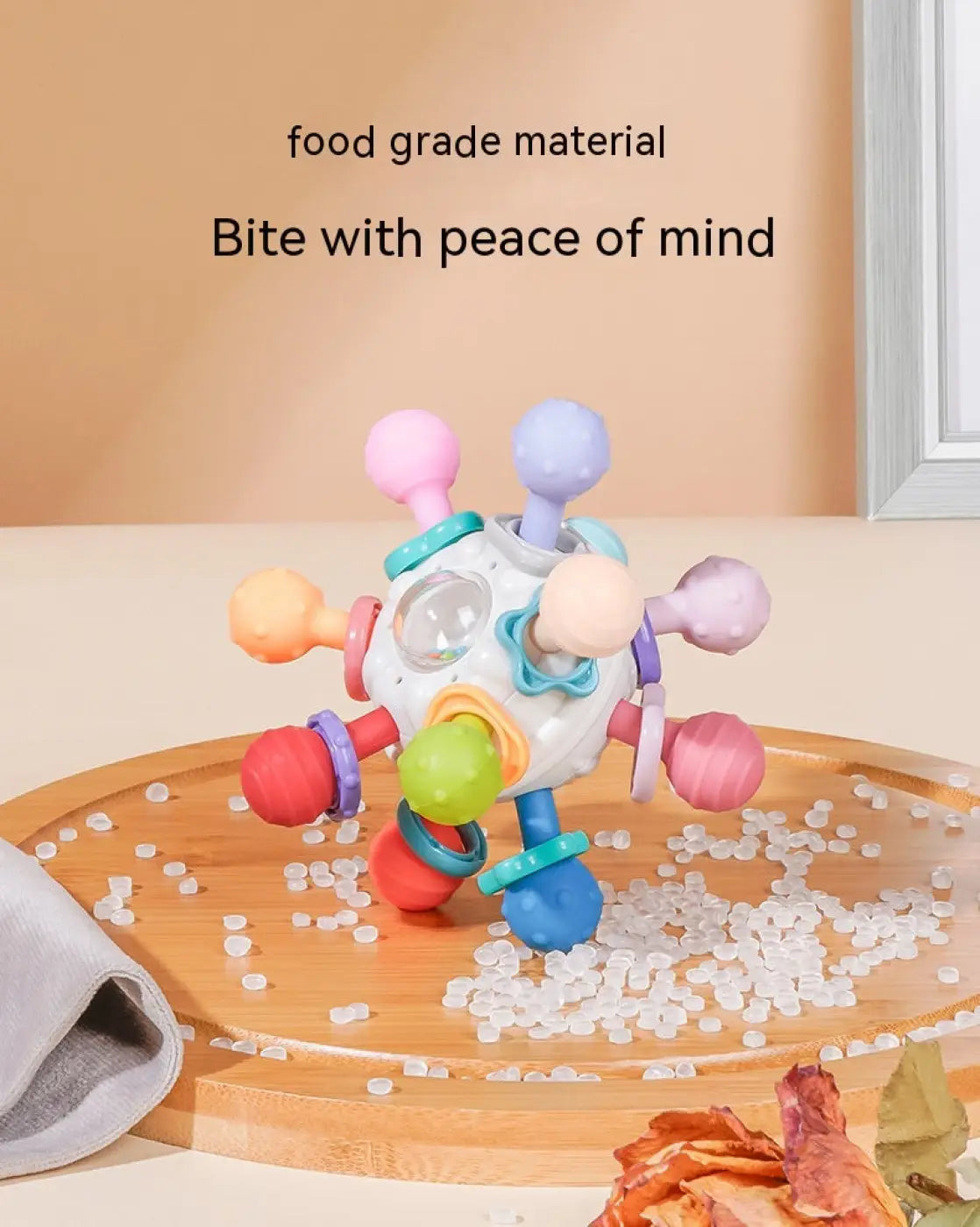 The Ball Depot baby balls: Baby Manhattan Finger Ball Rattle Toy