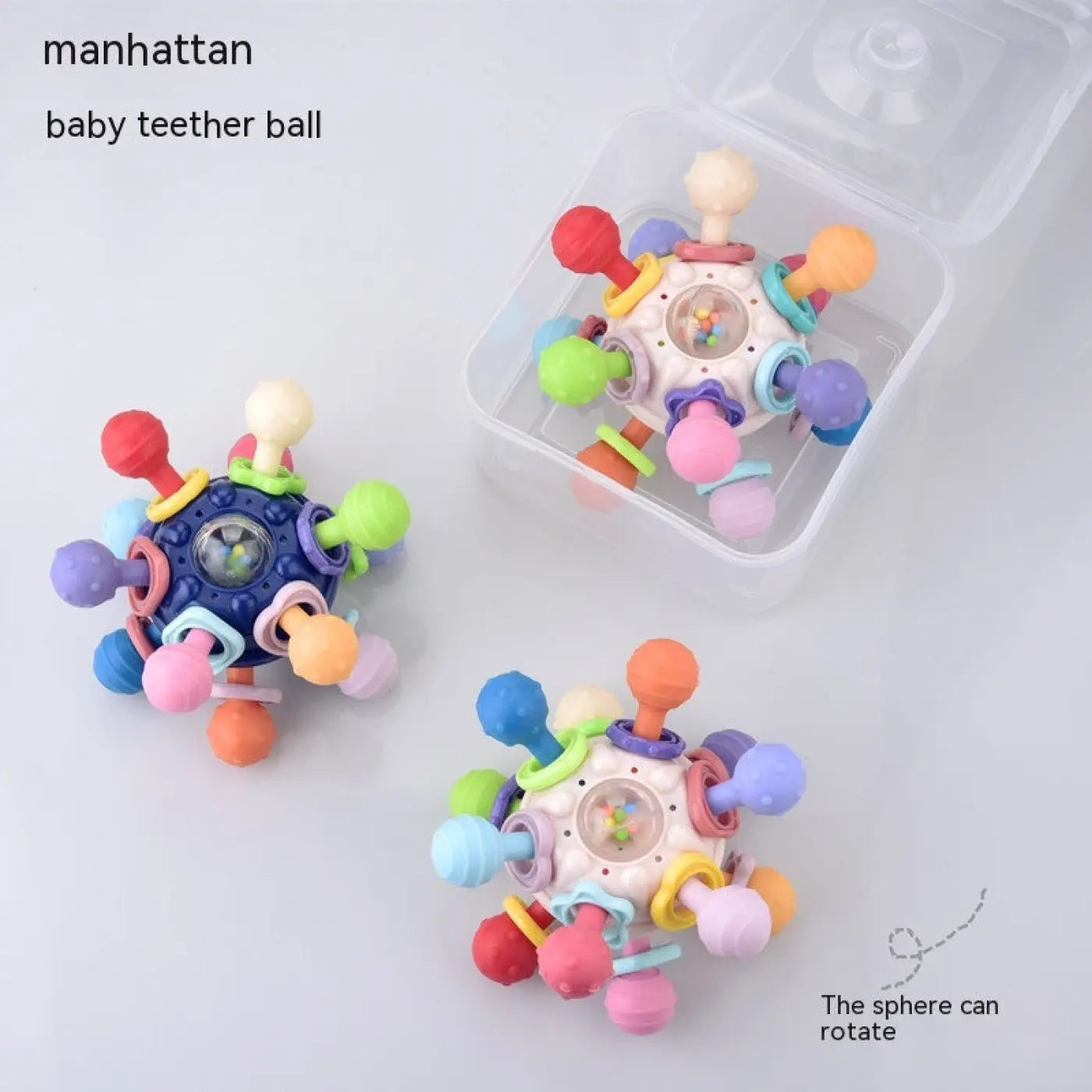The Ball Depot baby balls: Baby Manhattan Finger Ball Rattle Toy