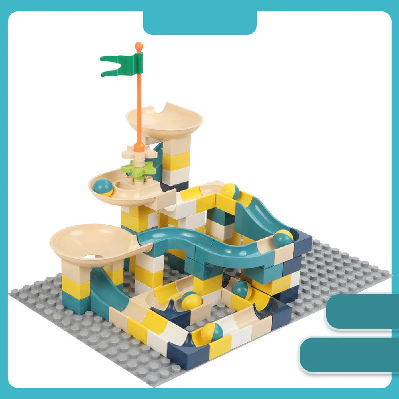 The Ball Depot puzzle ball: Ball Chute Building Blocks