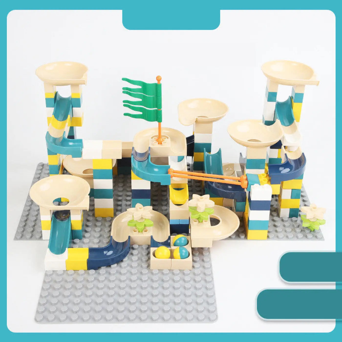 The Ball Depot puzzle ball: Ball Chute Building Blocks