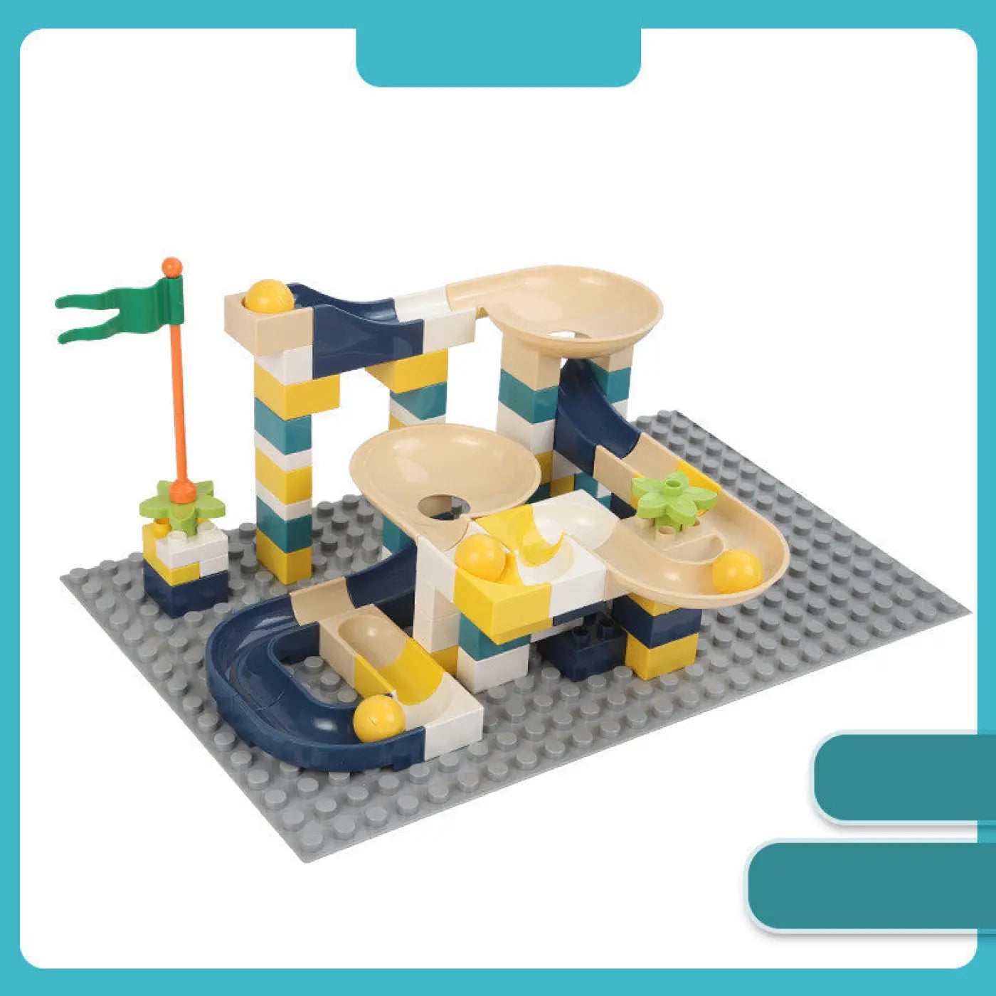The Ball Depot puzzle ball: Ball Chute Building Blocks