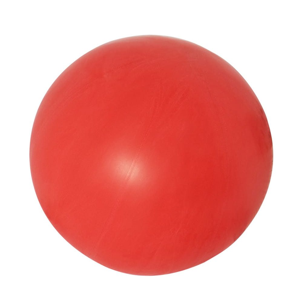 Glossy vibrant red oversized balloon ball