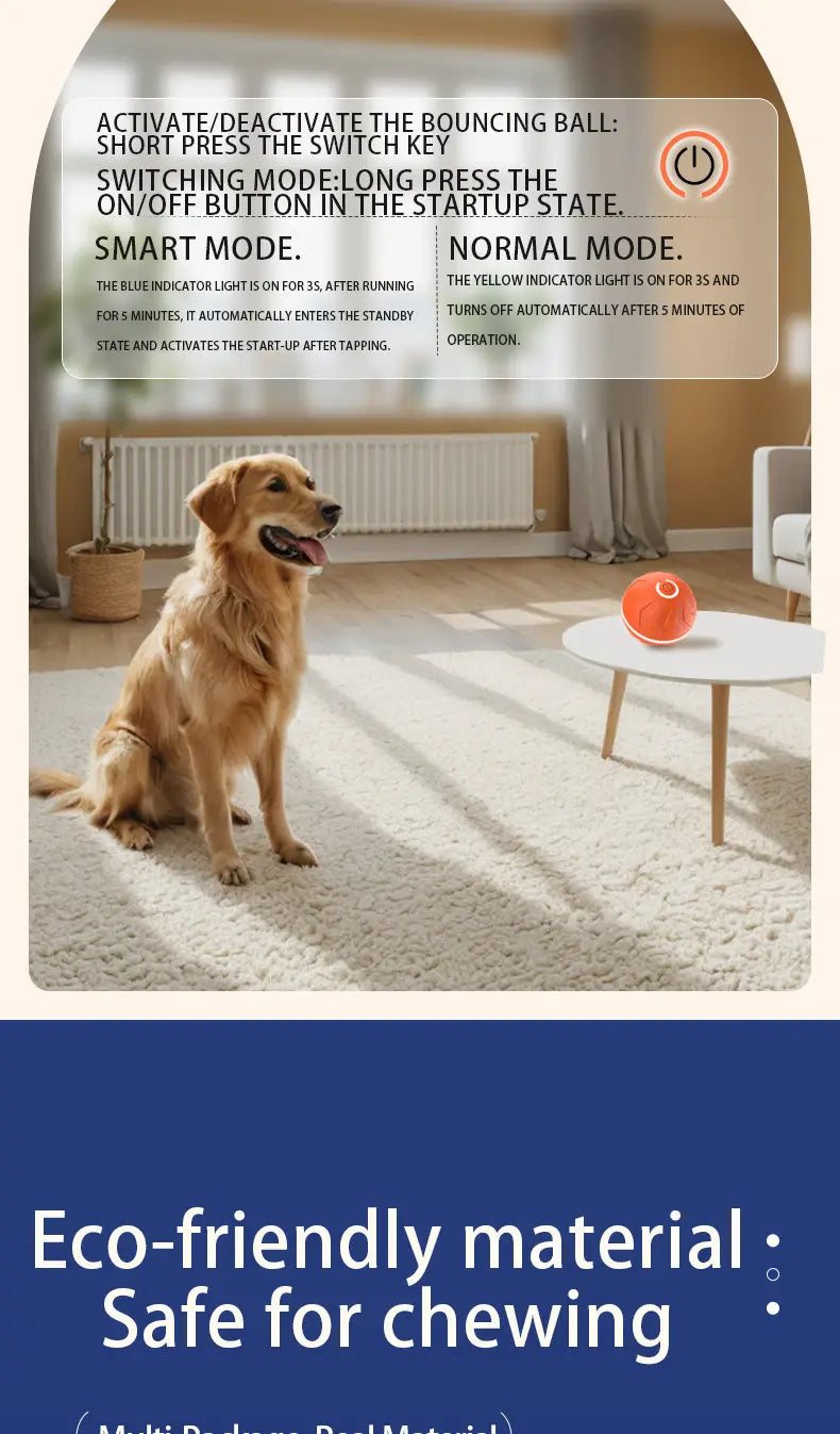 Intelligent Gravity Bouncing Dog Ball