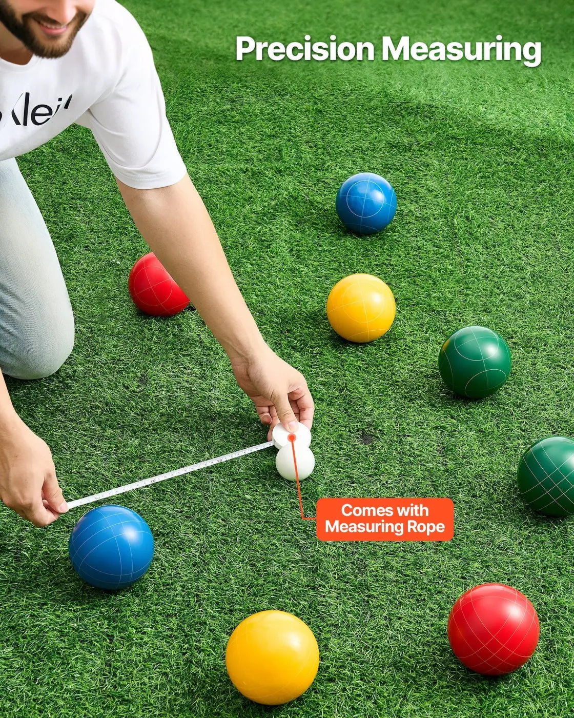 The Ball Depot Bocce Ball set: Bocce Ball Set With 8 Resin Balls