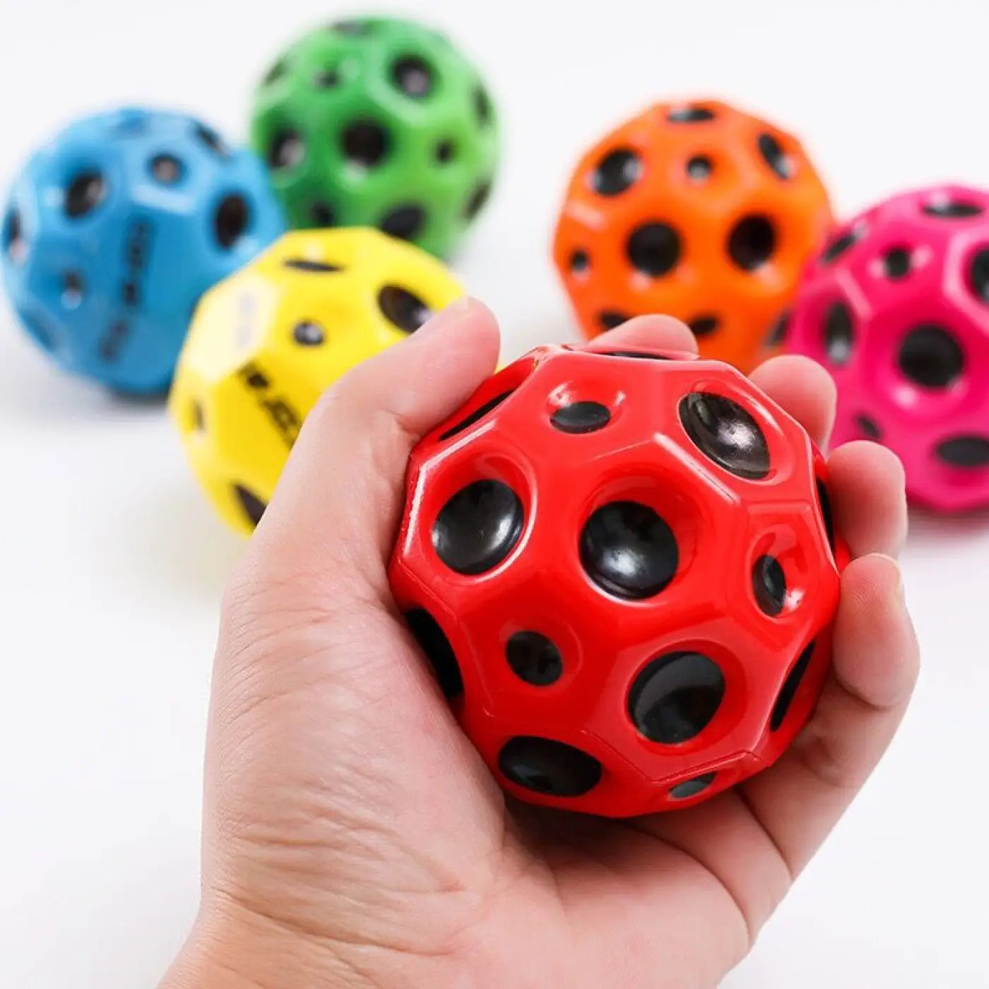 The Ball Depot bouncy ball: Bounce High Holed Balls