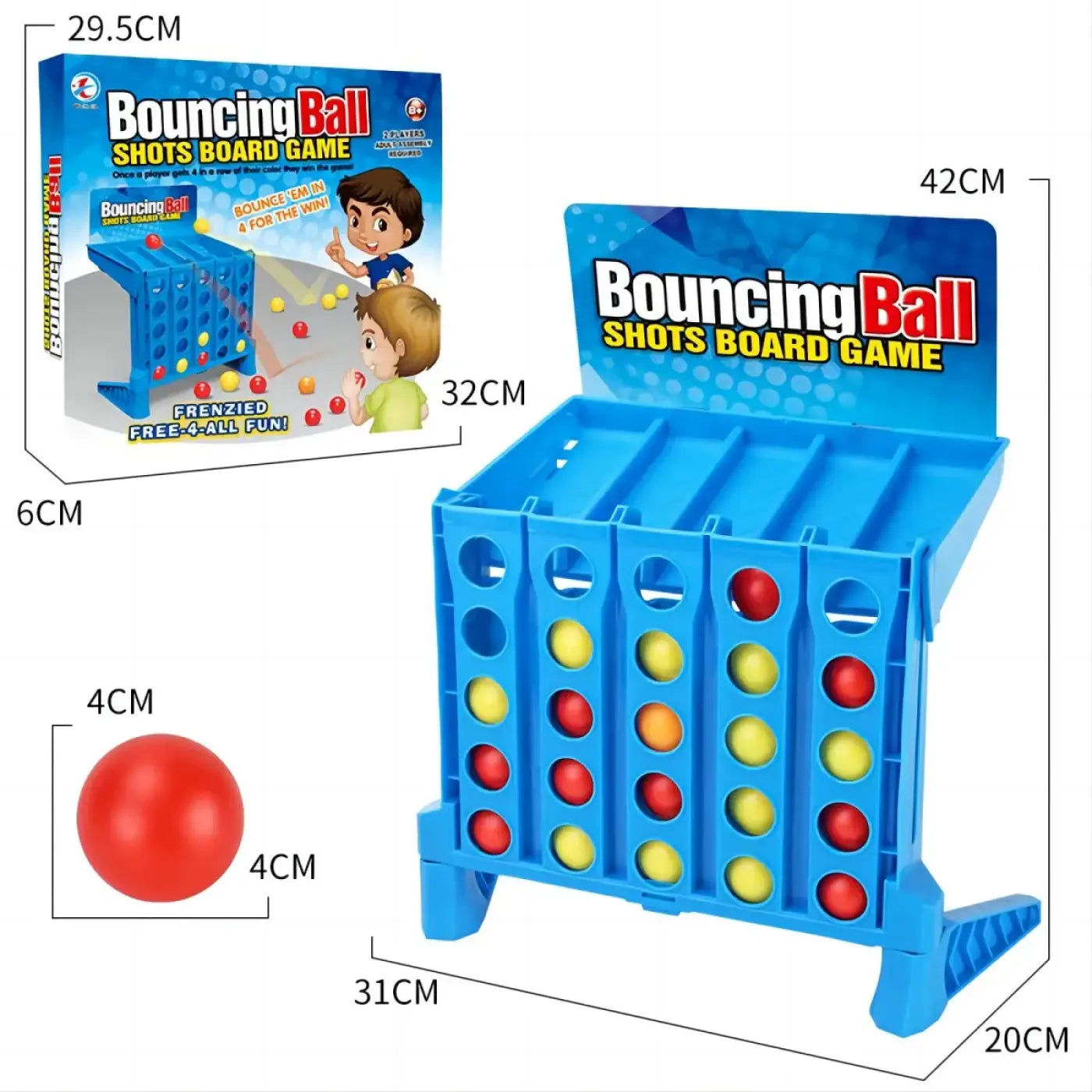 The Ball Depot ball game: Bouncing Ball Shots Board Game