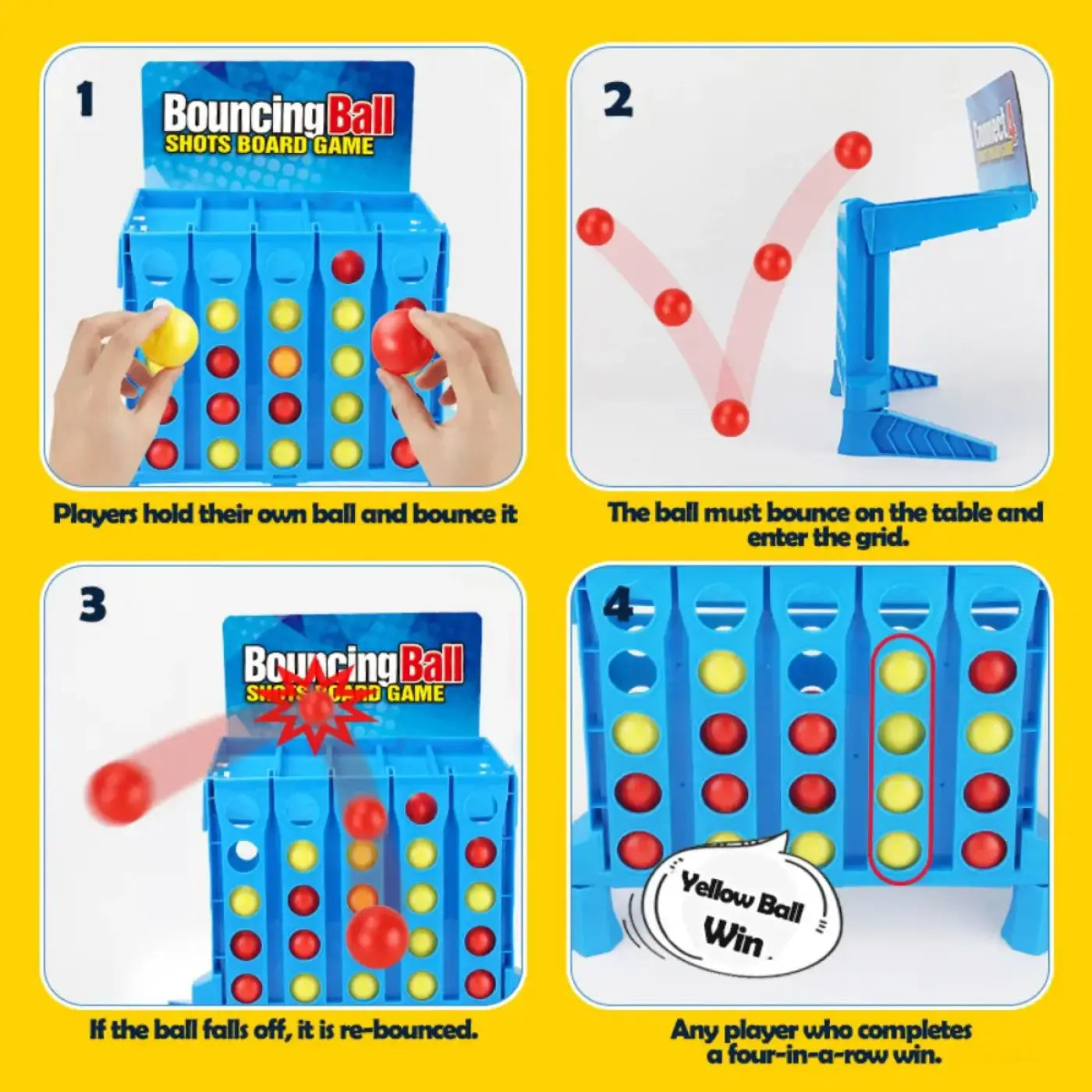 The Ball Depot ball game: Bouncing Ball Shots Board Game