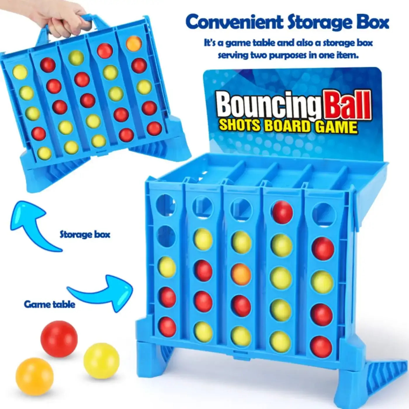 The Ball Depot ball game: Bouncing Ball Shots Board Game