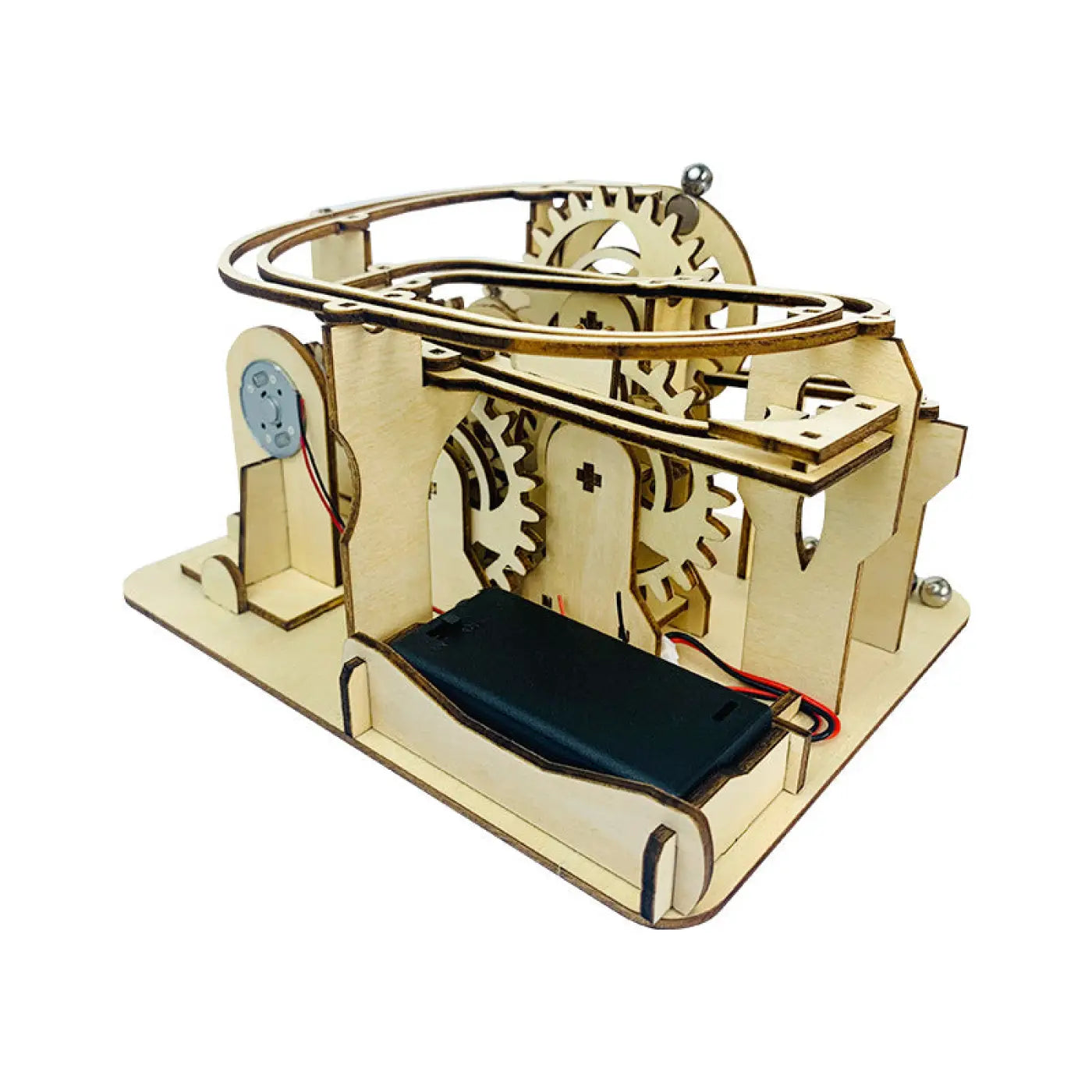 The Ball Depot puzzle ball: Building Track Ball Wooden Puzzle